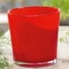 Glazen Sierpot ø 19 Cm 'rood'